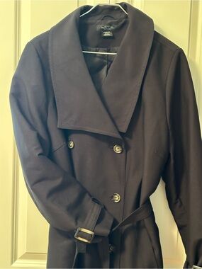 Michel Studio Collection Double-Breasted Trench Coat